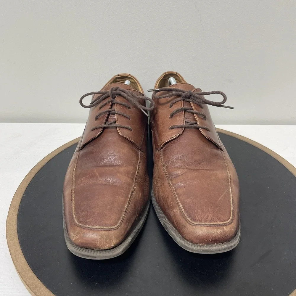 Florsheim Bicycle Toe Oxford Men 11.5 D Dress Shoes Brown Leather Classic Office